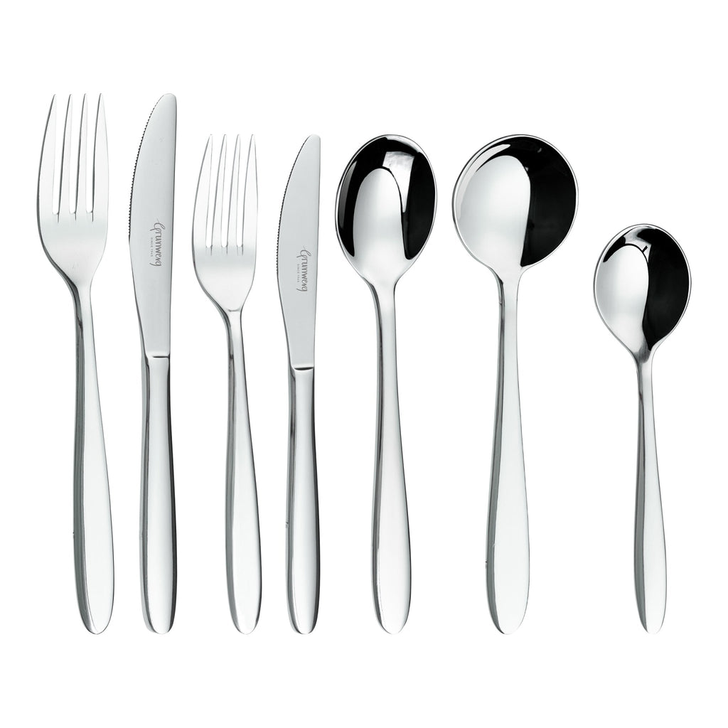18/10 Cutlery Stainless Steel Sets and individual Pieces in a white background | Grunwerg