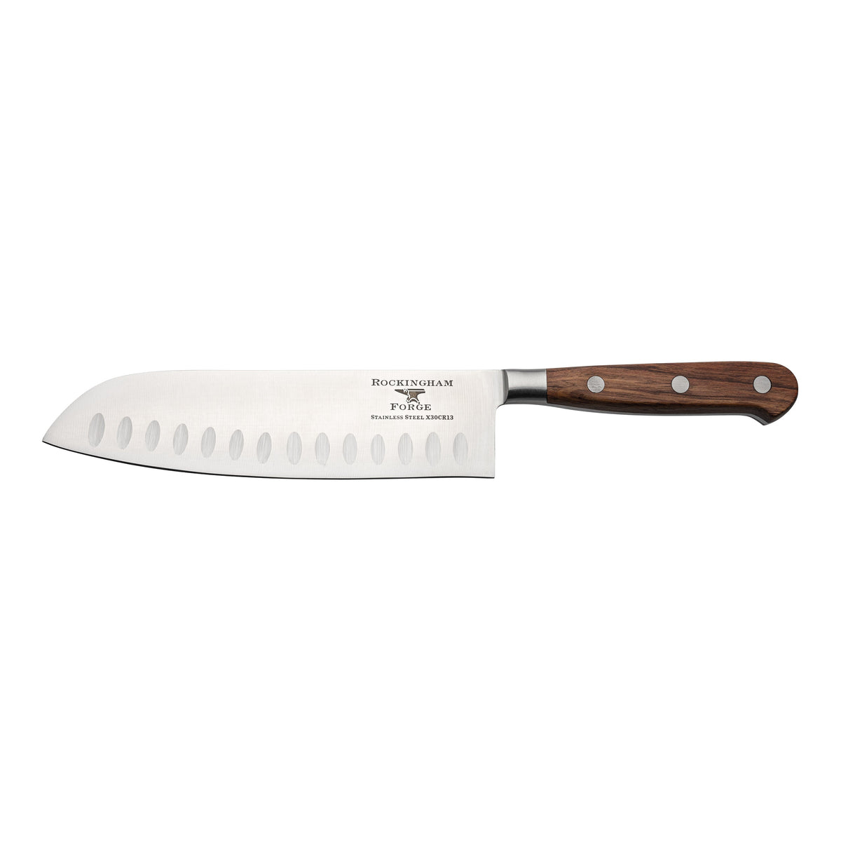 Coltello Santoku Rockingham Forge Greenworks 14cm - Lama Acciaio, Manico Riciclato