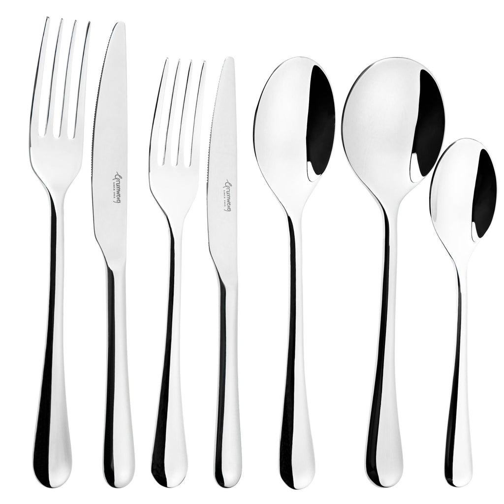 56 Piece Cutlery Set for 8 People Gliss 56BXGLS-IGLC Grunwerg