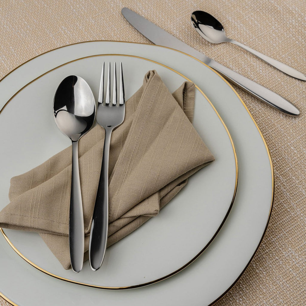 7 Piece Cutlery Set for 1 Person Balmoral 7BXBML-IGLC Grunwerg Elegant cutlery set 18/10 stainless steel restaurant dining