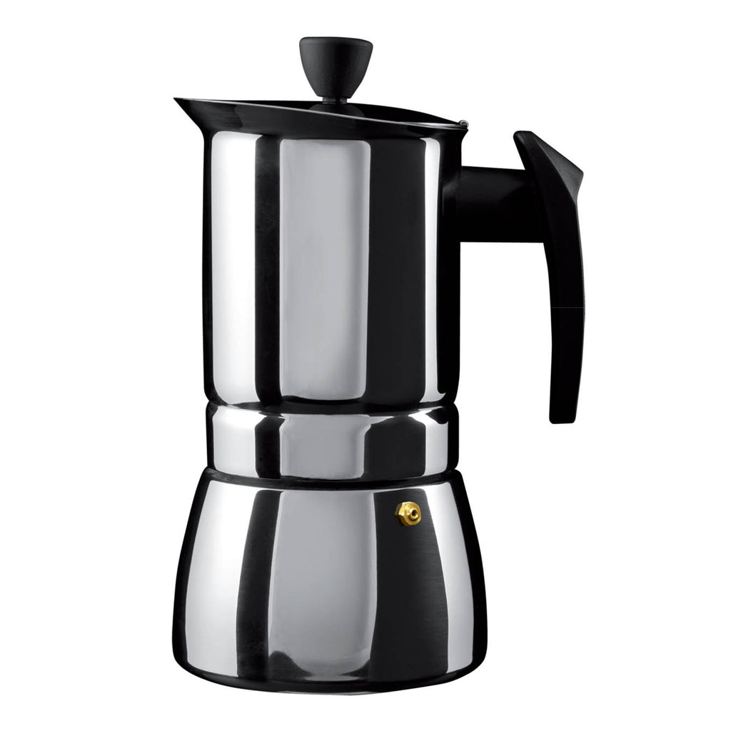 9 Cup Espresso Maker, Stainless Steel Cafe Olé SSICM-09 Grunwerg