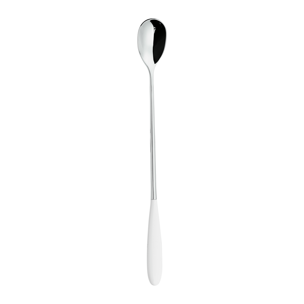 Set of 2 Soda Spoons Yin & Yang White 2SOS650W Grunwerg