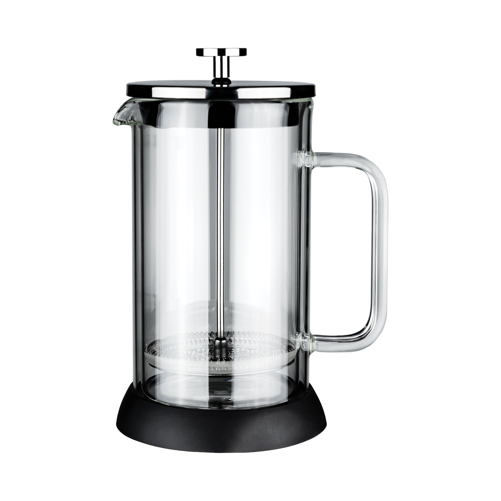 Café Olé Rotolo 6 Cup Cafetière, Double Wall Insulated, Glass and Stainless Steel Café Olé Rotolo 6 Cup Cafetière, Double Wall Insulated, Glass and Stainless Steel