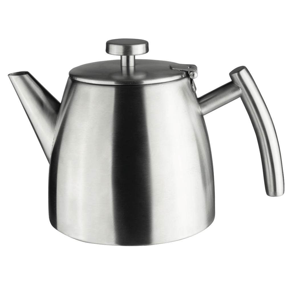 0.35L Teapot, Double Wall, Satin Café Stal HTP-03DW/S Grunwerg