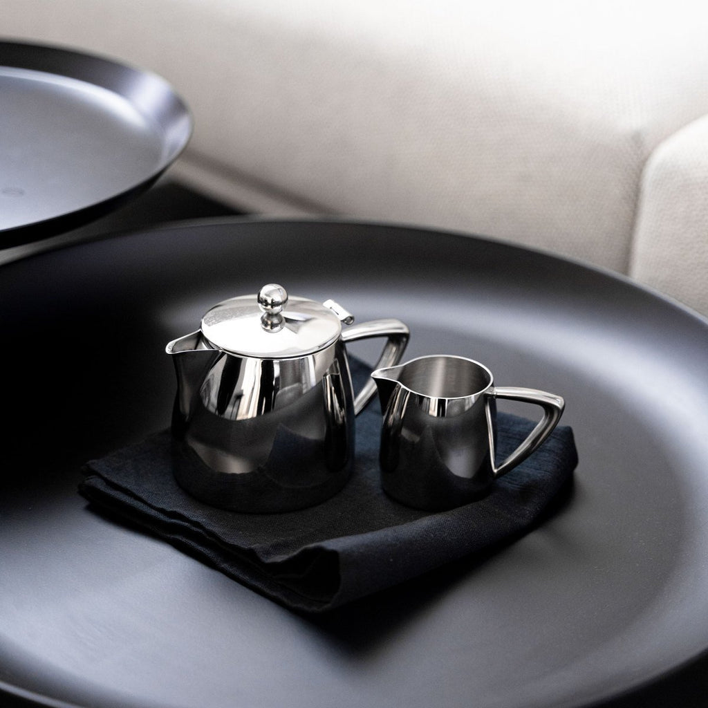 0.3L Teapot, Stainless Steel Art Deco DT-010 Grunwerg