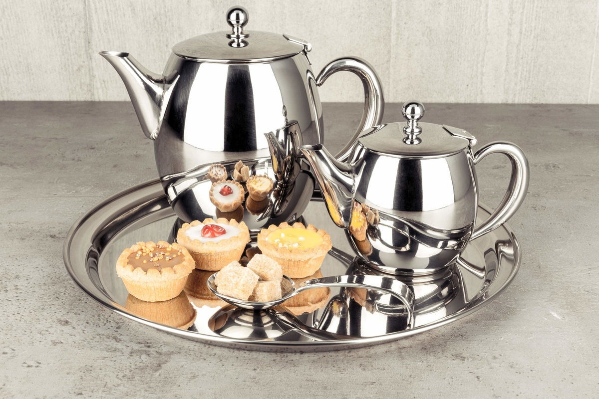 Buxton 0.4L Teapot, Stainless Steel Grunwerg