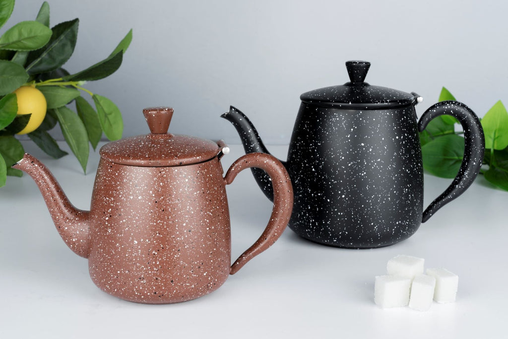 0.52L Premium Teapot, Black Granite Cafe Olé PT-018BG Grunwerg