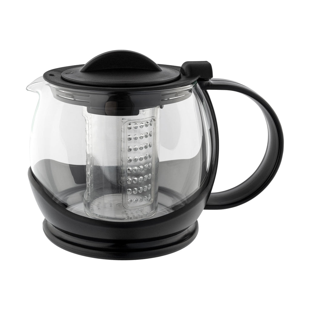 1.2L Black Infuser Teapot Cafe Olé TPSO-1200/BK Grunwerg