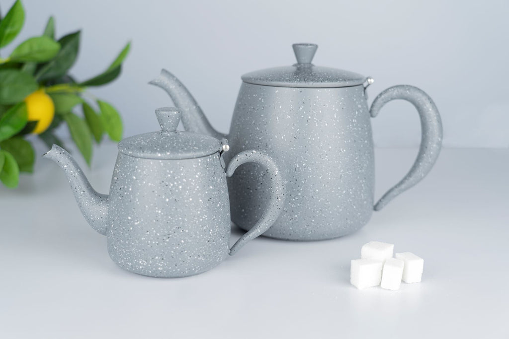 1L Premium Teapot, Grey Granite Cafe Olé PT-035GG Grunwerg