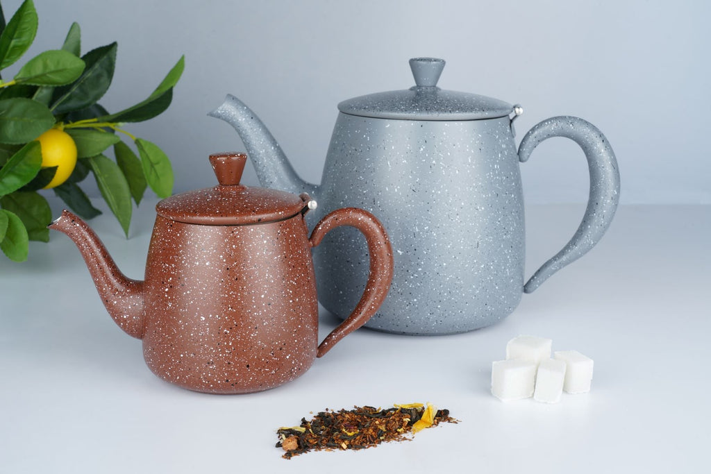 1L Premium Teapot, Red Granite Cafe Olé PT-035RG Grunwerg