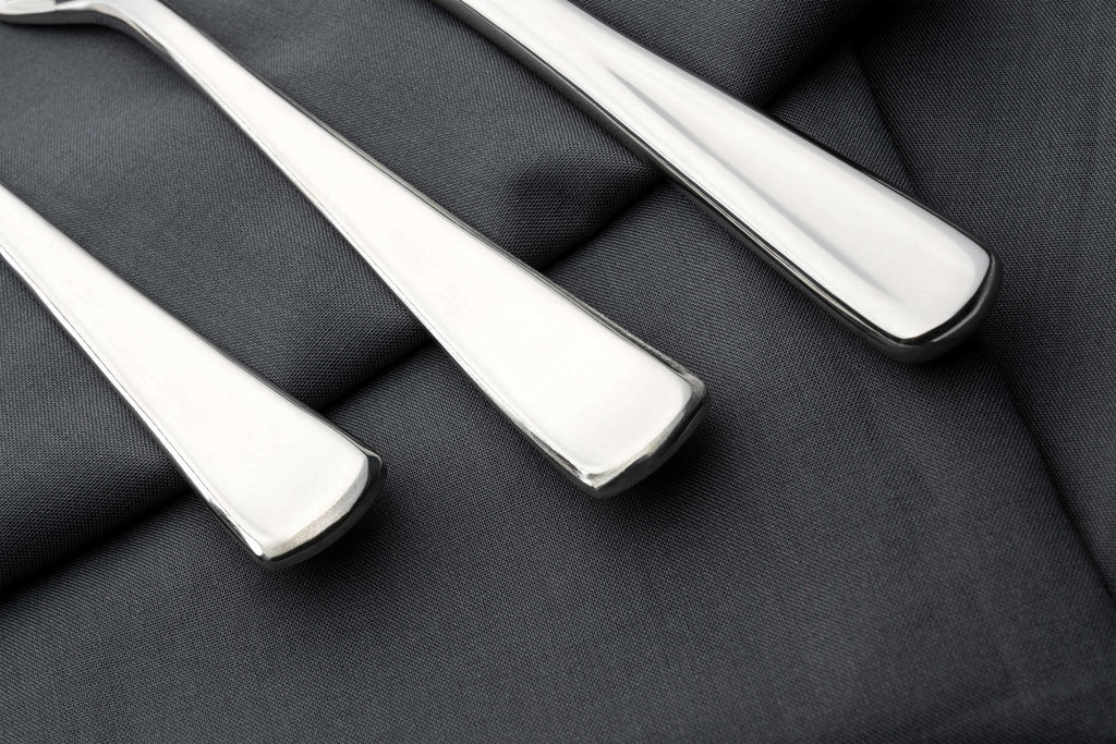 24 Piece Cutlery Set for 6 People Jubilee 24BXJUB-IGLC Grunwerg Premium Stainless steel cutlery set handles modern design