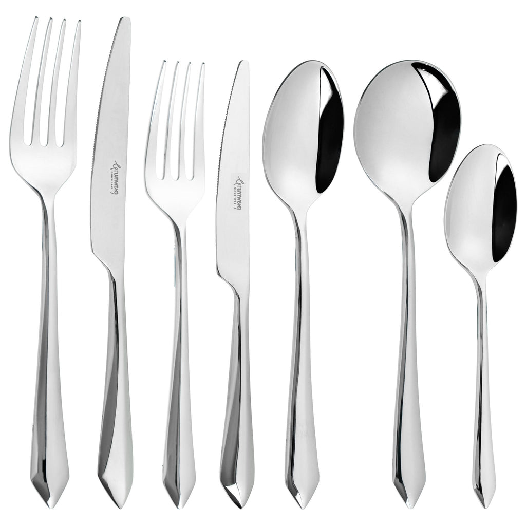 56 Piece Cutlery Set for 8 People Prism 56BXPRM-IGLC Grunwerg