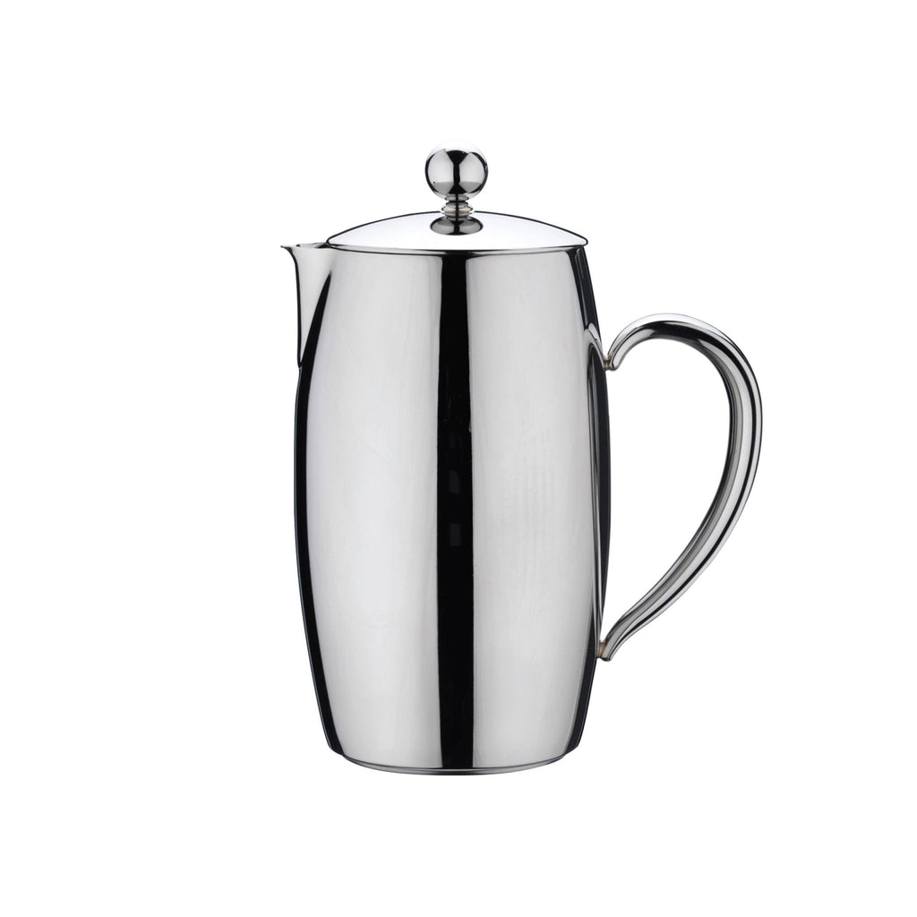 6 Cup Cafetiere, Stainless Steel Bellux BPC-08DW Grunwerg - Luxury stainless steel French Press on a white background