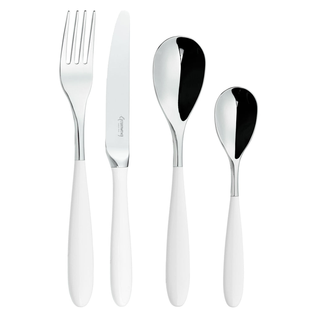 8 Piece Cutlery Set for 2 People Yin & Yang White 8BX650W-IGLC Grunwerg