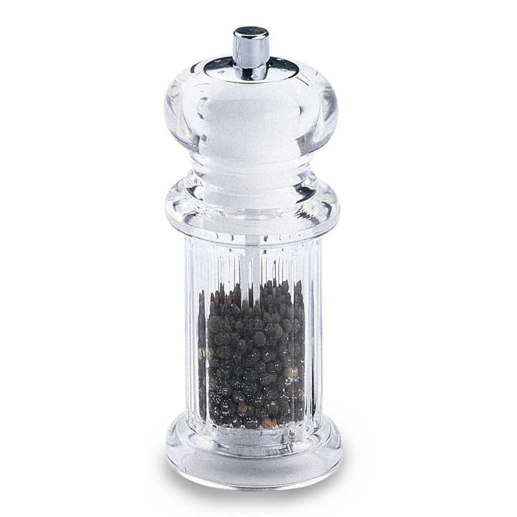 Acrylic Combo Pepper Mill and Salt Shaker with Adjustable Mill