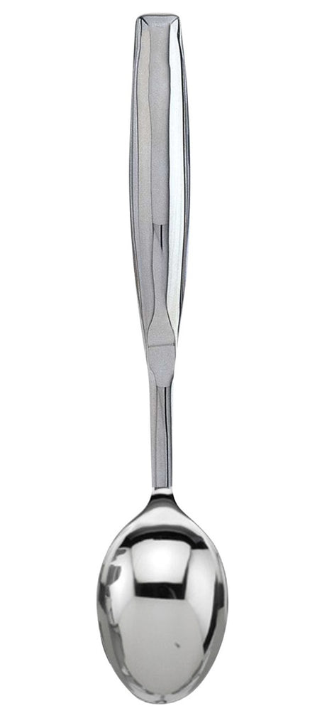 Commichef Deluxe Plain Serving Spoon Utensils 5525D Grunwerg Stainless steel catering tool on a white background