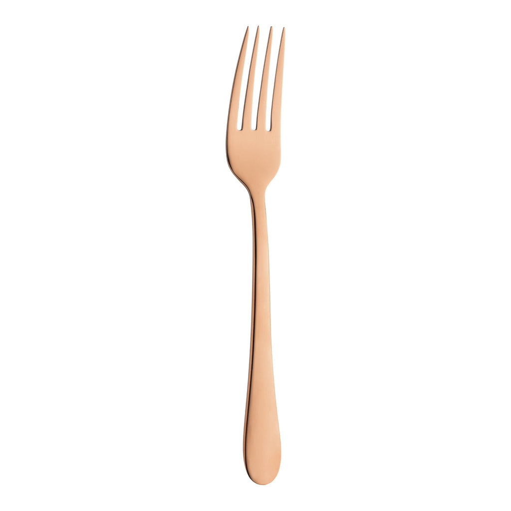 Copper 16 Piece Cutlery Set for 4 people Coloured Cutlery 16BXWSR/CU Grunwerg Modern stainless steel cutlery table fork
