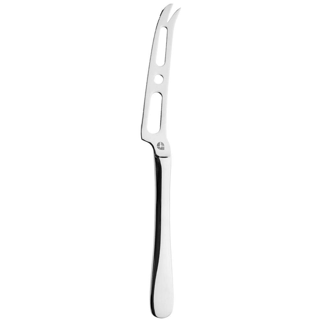 Serrated Soft Cheese Knife Windsor 18/0 SCHKWDR/C Grunwerg Premium stainless steel soft cheese knife on a white background