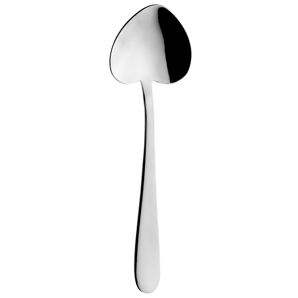 Set of 4 Heart Shape Tea Spoons Windsor 18/0 4HRTESWDR/C Grunwerg